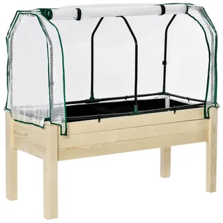 Outsunny Hochbeet 121 x 55 x 117 cm Beige