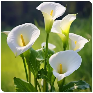 Winterharte, mehrjährige Calla-Lilienzwiebeln – elegante weiße Blüten – einfach zu züchten, geeignet für Garten- und Topfpflanzen-2zwiebeln-C