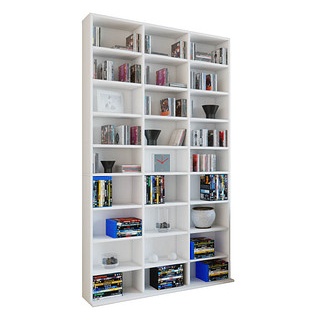 VCM my home Bücherregal Megosa Maxi weiß 102,0 x 23,0 x 180,0 cm