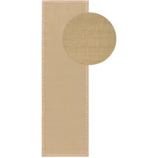 benuta Sana Sisalteppich 70 x 240 cm Beige/Weiß