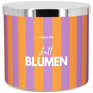 Mad Candle Duftkerze ''statt Blumen'' in Lila - 400 g
