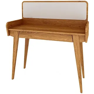 byoak Schminktisch RETRO aus Massivholz, Naturgeölt
