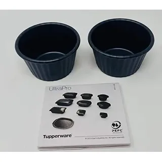 TUPPERWARE kleine Ultra Form Backform Backofen grau NEU 175ml 175 ml 2er Set Souffle Muffin Kuchen Auflauf