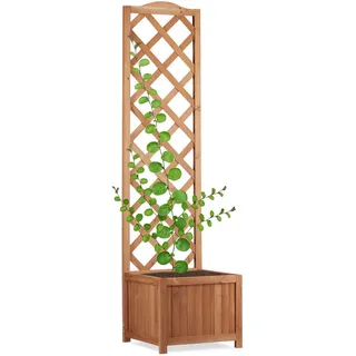 Relaxdays Rankkasten 147 x 38 cm Braun