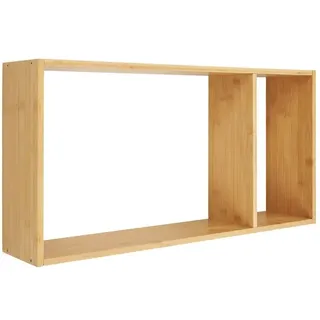 Wandregal Ember Holz Grün Bambus