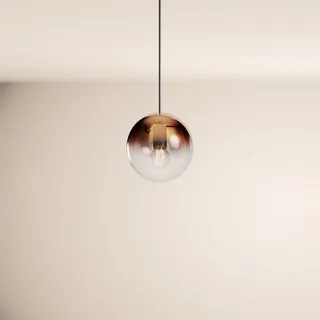 s.luce Orb 1-flg. Ø 20 cm rund schwarz kupfer