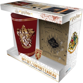 Harry Potter Fanpaket - Gryffindor - Geschenk-Set - rot  - Lizenzierter Fanartikel - Standard