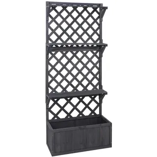 MCW Hochbeet MCW-P69 177 x 77 x 33 cm Anthrazit-Grau