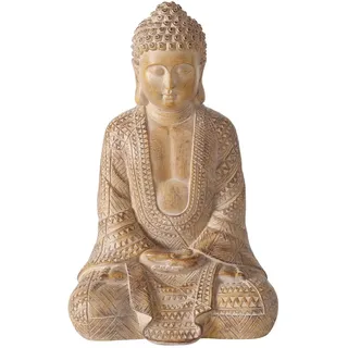 Boltze Buddhafigur Legolas 30 cm Braun