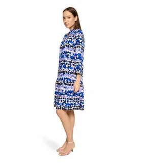 Betty Barclay Sommerkleid Blau/Beige 36