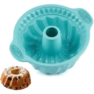 Antihaft Silikon Backform Gugelhupf, 27 cm Kuchenform Gugelhupfform Groß