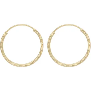 FIRETTI Creolen Schmuck Geschenk Gelbgold 375 16