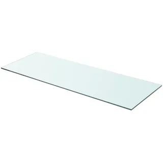 Kavolet 80x30 cm Glasboden Glasscheibe Glasplatte Glasregal Transparent Regalboden Glas Einlegeboden Glasablage für Badezimmer Wandregal Badablage 8 mm stärke