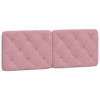 vidaXL Kopfteil-Kissen 140 x 6 x 48 cm Rosa