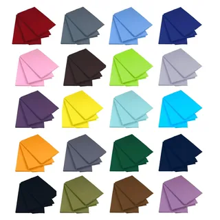 Klassische Bettlaken Betttuch Haustuch Laken 100% Baumwolle ohne Gummizug viele Farben und Größen (Hellgrau, 160 x 200 cm)