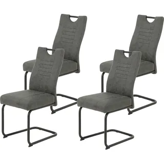 Hela Freischwinger JUPITER grau 4er Set