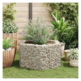 vidaXL Sechseckiges Gabionen-Hochbeet 100 × 90 × 50 cm