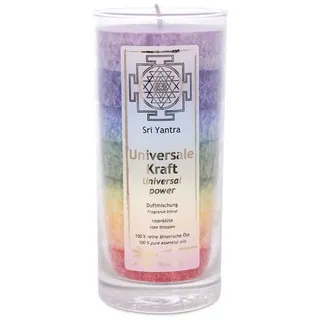 yogabox Stumpenkerze Chakra Duftkerze Chakren bunt (1-tlg), Brenndauer:3600 Min bunt Ø 6.5 cm x 6.5 cm x 14 cm x 6.5 cm