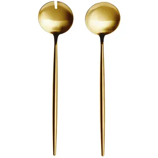 Butlers Salatbesteck, Gold, Metall, 3 cm, Kochen, Küchenhelfer, Salatbesteck