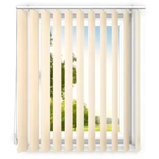 time4blinds - Lamellenvorhang - Vertikaljalousie - Lamellen für Büroarbeitsplätze und für Haus und Wohnung - Vorhang Flächenvorhang Schiebevorhang - 130x220 cm - Apricot