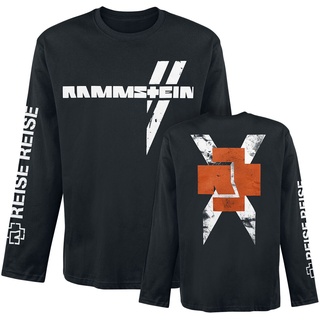 Rammstein Langarmshirt - Weißes Kreuz - M bis XL - für Männer - Größe XL - schwarz  - Lizenziertes Merchandise! - XL