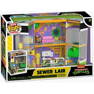 Funko Teenage Mutant Ninja Turtles Sewer Home Bitty Box Playset mit 2 Mini-Figuren 2,2 cm