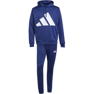 adidas Big Logo French Terry Trainingsanzug Dunkelblau XXL