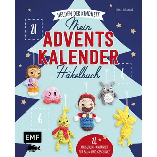 Edition Michael Fischer Mein Adventskalender-Häkelbuch: Helden der Kindheit – Merry X-Mas