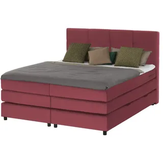 Boxspringbett  Wind , rot , Maße (cm): B: 160 H: 152