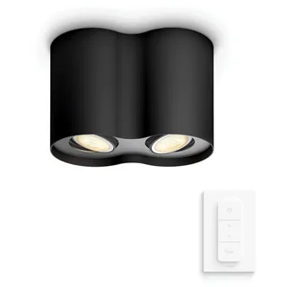 Philips Hue White Ambiance Pillar Doppelspot schwarz 5633230P6
