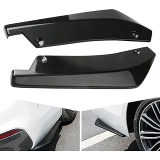 BQKCD 2 Stück Auto Heckschürze für Kia Proceed GT(CD)/Proceed GT Line(CD), Spoiler Stoßstange Abdeckung Splitter Kratzschutz Anti-Crash Mit 6 Schrauben Auto Zubehör,A/Black