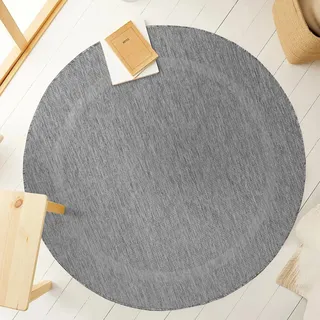 Ayyildiz RELAX 4311 Outdoor-Teppich Ø 120 cm Grau