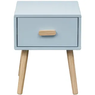 Rebecca Mobili Nachttisch Rebecca 35 x 35 x 44 cm Hellblau/Braun