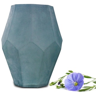 Sendez Dekovase Blumenvase Vase Tischvase Glasvase Dekovase Blumentopf Deko blau