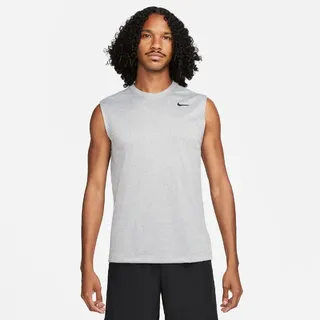 NIKE Dri-FIT Legend Fitness Tanktop Herren 063 - tumbled grey/flt silver/htr/black L
