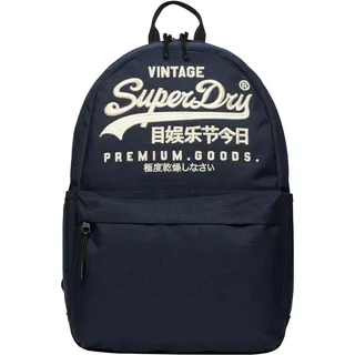 Superdry Damen Heritage Montana Rucksack Finster Marineblau Meliert 1SIZE - 1SIZE