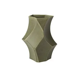 Vase Cueva dark sage 26 cm H