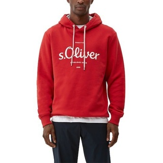 s.Oliver Kapuzensweatshirt mit gummiertem Print rot S