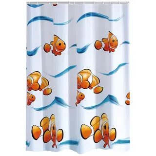 RIDDER Duschvorhang Clown 180 x 200 cm orange