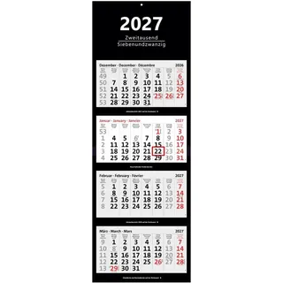 ANSCHÜTZ 4-Monatskalender Wandkalender 2027 groß