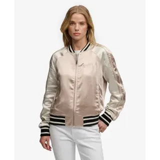 Superdry für Damen. W5012091A Suikajan Bestickte Jacke taupe (XS), Lässig, Polyester