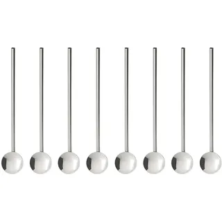 BUTLERS Trinklöffel 8 St. Edelstahl 20 cm Silber