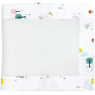 TupTam Babybett Nestchen 3D Mesh – Schutznetz 2er-Pack, Farbe: Rentier, Größe: ca. 128 x 30 cm (für Babybett 140x70)