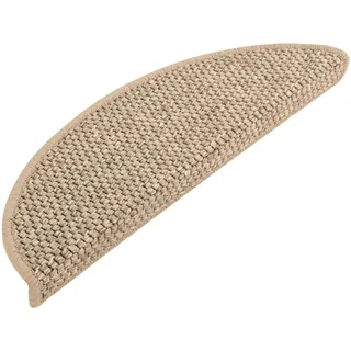 homiuse Treppenmatten Selbstklebend Sisal 15 STK. 56x20 cm Dunkelbeige Treppenstufen Matten Modern Stufenteppich Stufenmatten Innen Treppenstufen Antirutsch Treppenstufen Schutz Komfortabel & Warm