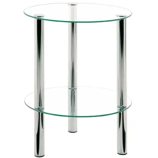 Haku-Möbel Beistelltisch Glas transparent 35 x 47 x 35 cm
