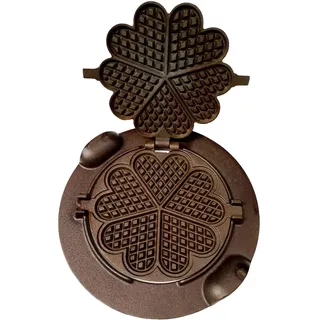 Innbee Waffeleisen aus Gusseisen Herzförmige Waffeln 33cm Grill Garten Küche