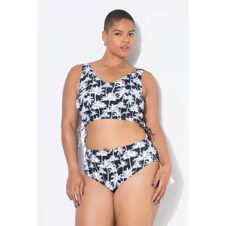 Studio Untold Bikinislip Bikini-Slip HighWaist Palmenprint Shaping schwarz 52