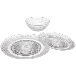 SECRET DE GOURMET Teller-Set transparent 18er Set