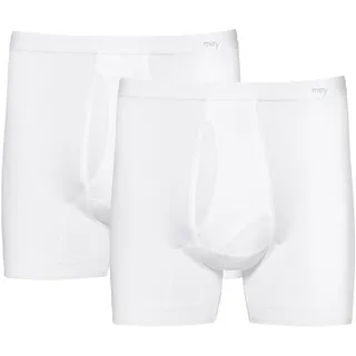 Langer Boxer MEY "Noblesse", Herren, Gr. 9/XXXL, weiß, Obermaterial: 100% Baumwolle, Unterhosen, Aufgesetzter Webbund, super soft