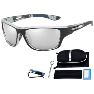 GelldG Sonnenbrille Sport-Sonnenbrille für Herren und Damen zum Fahren Radfahren Skifahren